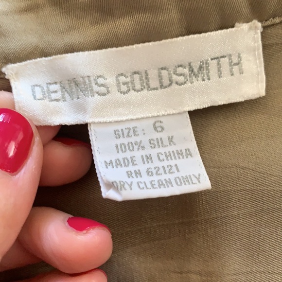 Dennis Goldsmith vintage 100% silk dress - Picture 10 of 10
